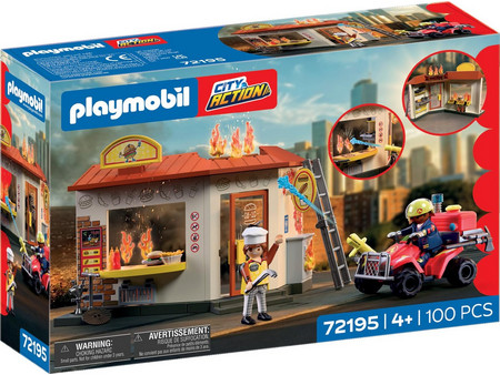 Playmobil City Action Κατάσβεση σε Καντίνα για 4+ Ετών 72195