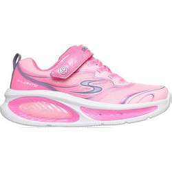 Skechers Παιδικά Sneakers με Φωτάκια Ροζ Φούξια 303737LC-PKMT