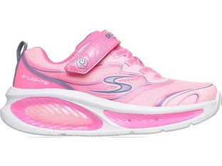 Skechers Παιδικά Sneakers με Φωτάκια Ροζ Φούξια 303737LC-PKMT