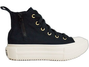 Converse Chuck Taylor Lift Double Stuck Platform Zippers Kids A18048C
