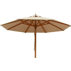 Ομπρέλα Κήπου Fiji Στρογγυλή Αλουμινίου Μπεζ TEAK-POLYESTER