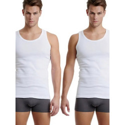 Sloggi Αμάνικα Ανδρικά Φανελάκια Σετ 2Pack Λευκά 10099477-0003