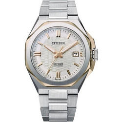 Citizen Series 8 Ανδρικό Ρολόι Αυτόματο με Ασημί Μεταλλικό Μπρασελέ NB6084-50A