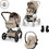Cybex Balios S Lux TPE Καρότσι Μωρού 3 σε 1 Almond Beige