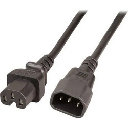 EFB Elektronik EK585.1V2 Προέκταση Καλωδίου Τροφοδοσίας IEC C14 to IEC C15 1m