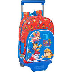 Safta Paw Patrol Cool Σχολική Τσάντα Τρόλεϊ Νηπιαγωγείου Κόκκινη Μπλε 612542185