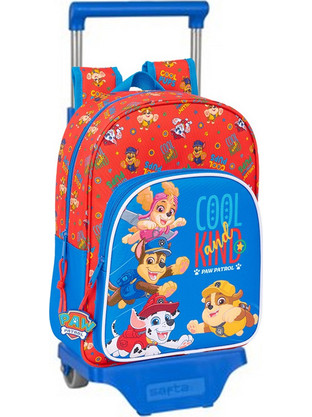 Safta Paw Patrol Cool Σχολική Τσάντα Τρόλεϊ Νηπιαγωγείου Κόκκινη Μπλε 612542185