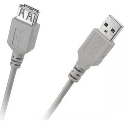 DM-2783-1.8 Καλώδιο USB-A Male 2.0 to USB-A Female 1.8m Grey