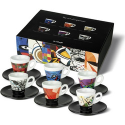 ZiCaffe Art Of Espresso Σετ Φλιτζάνια Espresso Πορσελάνης Πολύχρωμα 6τμχ ZCFRT6