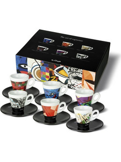 ZiCaffe Art Of Espresso Σετ Φλιτζάνια Espresso Πορσελάνης Πολύχρωμα 6τμχ ZCFRT6