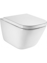 Roca Λεκάνη Τουαλέτας Κρεμαστή Rimless χωρίς Καζανάκι με Κάλυμμα Λευκή A34647L000