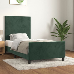 vidaXL Κρεβάτι Μονό Υφασμάτινο με Τάβλες 90x200cm 3125614