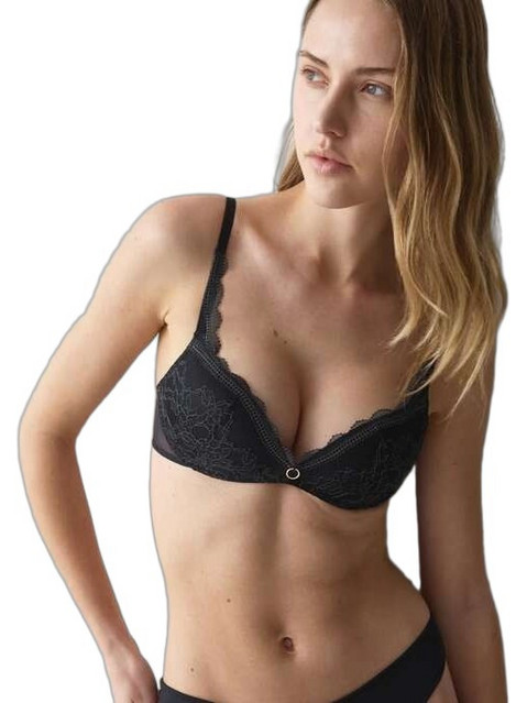 Triumph Comfort Allure Σουτιέν Push Up με Μπανέλα Μαύρο 10229143-0004