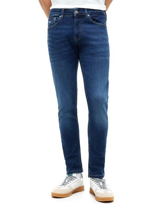 Tommy Hilfiger Ανδρικό Τζιν Παντελόνι Ελαστικό Slim Εφαρμογή Navy Μπλε DM0DM21891