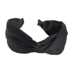 RO Accessories Στέκα Μαλλιών Υφασμάτινη Κόμπος Μαύρη 064860