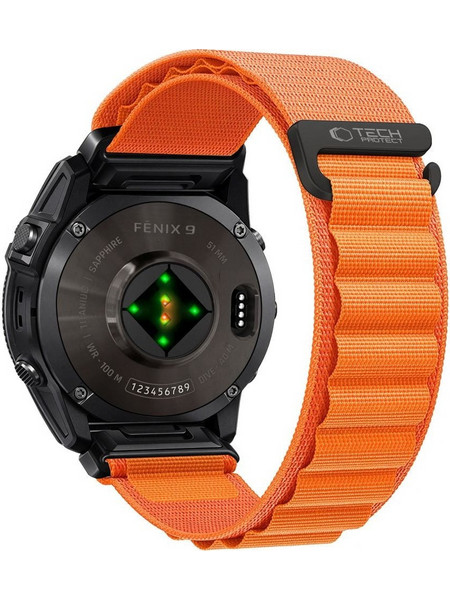 Tech-Protect Nylon Pro Λουράκι Υφασμάτινο Orange (Garmin 47mm)