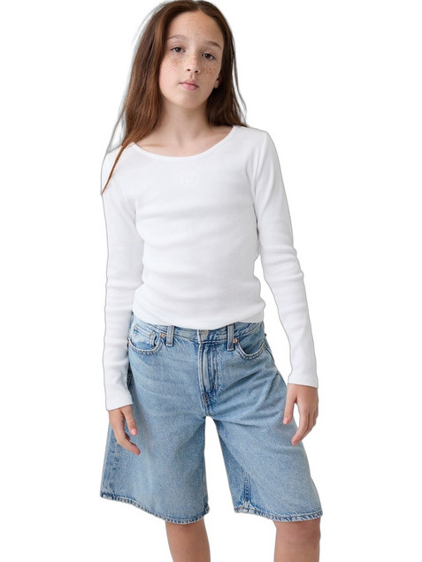 Gap Παιδικό T-Shirt Μακρυμάνικο Λευκό 908915003