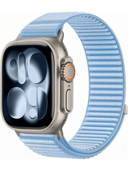 Tech-Protect NylonLoop Λουράκι Υφασμάτινο Baby Blue (Apple Watch 44 / 45 / 46 / 49mm)