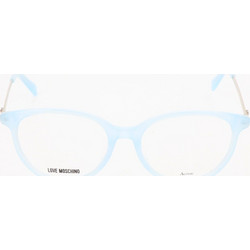 Love Moschino MOL536/F MVU Γυναικείος Σκελετός Γυαλιών Οράσεως Μεταλλικός Μπλε Άσπρος
