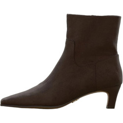 Steve Madden Davis-s Γυναικεία Μποτάκια Αστραγάλου Suede Καφέ με Λεπτό Χαμηλό Τακούνι 11005692-29Q
