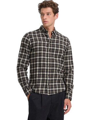 Casual Friday Jose Ανδρικό Πουκάμισο Καρό Charcoal Melange