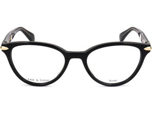 Rag & Bone RNB3040 807 Γυναικείος Σκελετός Γυαλιών Οράσεως Κοκάλινος Μαύρος