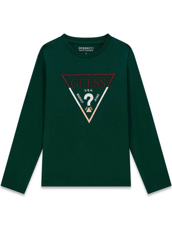 Guess Παιδικό T-Shirt Μακρυμάνικο Κυπαρισσί L6YI14K3734-G8J3