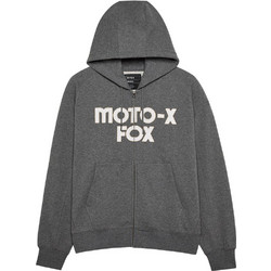 Fox Racing Ανδρική Ζακέτα Φούτερ με Κουκούλα και Φερμουάρ Γκρι 32906-185