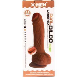 X-Men Ρεαλιστικό Dildo με Βεντούζα & Όρχεις 22.3cm Flesh
