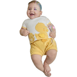 Prenatal Βρεφικό Σετ για Αγόρι Καλοκαιρινό Λευκό Κίτρινο 1295579