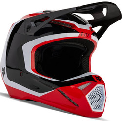 Fox Racing V1 Nitro Black Red White Κράνος Μηχανής Motocross