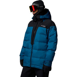 Columbia Αθλητικό Ανδρικό Μπουφάν Χειμωνιάτικο Puffer Αδιάβροχο Πετρόλ 2134761-442