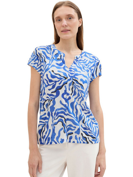 Tom Tailor Γυναικείο Καλοκαιρινό Top Εκρού 1042394-35306
