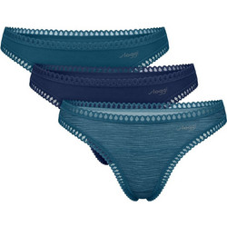 Sloggi Go Crush Βαμβακερά Γυναικεία String 3Pack 10219686