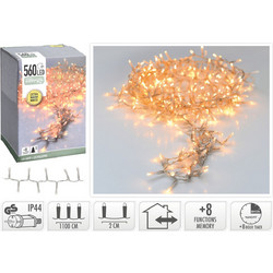 Koopman 560 Χριστουγεννιάτικα Λαμπάκια LED σε Σειρά Εξωτερικού Χώρου Θερμά Λευκά 11m AX8560410