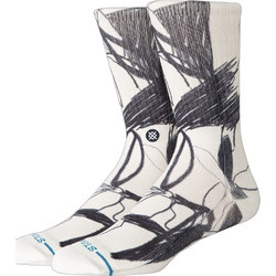 Stance Art Studio Ανδρικές Κάλτσες Ψηλές με Σχέδια Λευκές A556C26ART-WHT