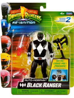 Playmates Toys Power Rangers Season 2 Auto-Morphin Black Ranger Φιγούρα Δράσης για 4+ Ετών