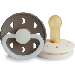 Frigg Moon Phase Πιπίλες Καουτσούκ Νυκτός 6-18m Portobello Night Cream Night 2τμχ