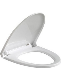 Bormann Aries Καπάκι Λεκάνης Οβάλ Πλαστικό Soft Close Λευκό 44.5x36cm BTW1070