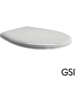 GSI Καπάκι Λεκάνης Οβάλ από Βακελίτη Soft Close Λευκό 500-MS87C-300