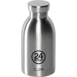 24Bottles Clima Bottle Brushed Steel 330ml