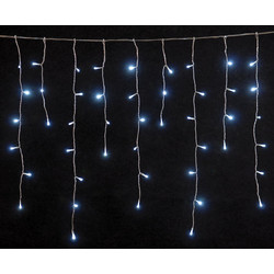 Lianos 100 Χριστουγεννιάτικα Λαμπάκια LED σε Βροχή Εξωτερικού Χώρου Ψυχρά Λευκά 2m 60273
