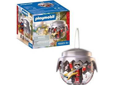 Playmobil Christmas Χριστουγεννιάτικο Στολίδι Μπάλα Άη Βασίλης Rockstar για 4+ Ετών 72223