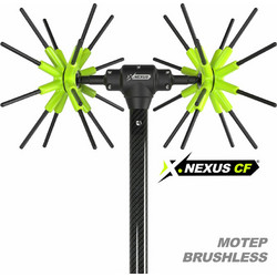 Agrotechnic X.Nexus CF 501021 Ελαιοραβδιστικό Μπαταρίας Αχινός 800W 12V με Κοντάρι Ανθρακόνημα 2.4m 2.2kg