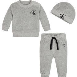Calvin Klein Βρεφικό Σετ Φόρμας Χειμωνιάτικο Γκρι IN0IN00100-PZ2