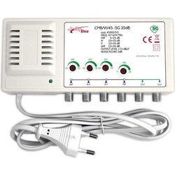 Jolly Line CMB/VU45 Ενισχυτής Σήματος Κεραίας Τηλεόρασης Κεντρικός 35dB UHF-VHF-BIV