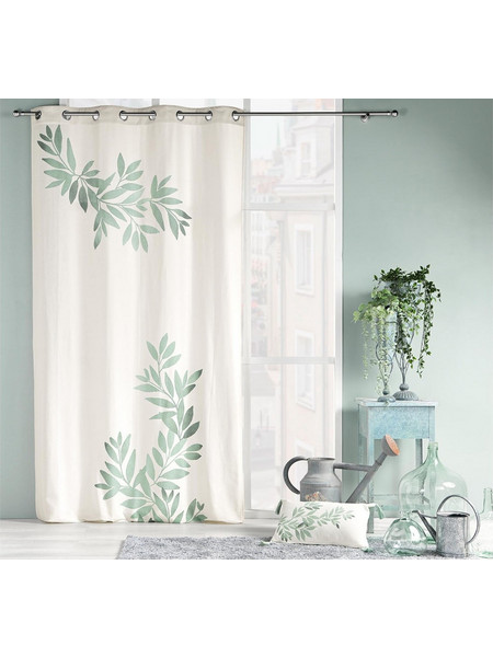 Douceur d'interieur Κουρτίνα Floral με Τρουκς 140x260 Nymphaia 358900011
