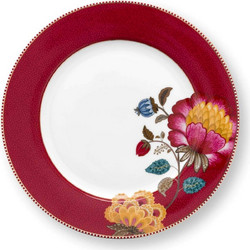 Pip Studio Blooming Tales Dark Red Πιάτο Ρηχό Πορσελάνης 26.5cm 51001587