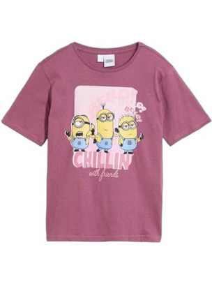 Bonprix Παιδικό T-Shirt Κοντομάνικο Μωβ 976593
