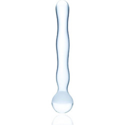 Passion Labs Round Tip Γυάλινο Dildo με Βεντούζα 17cm Clear